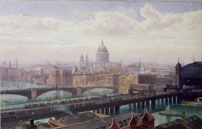 Blick auf London mit St. Paul